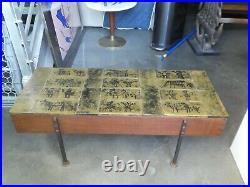 Rare MID Century Modern French Jacques Blin Tile Top Coffee Table