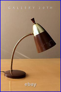 Rare! MID Century Modern Lightolier Lamp! 50's 60's Atomic Vtg Gooseneck Retro