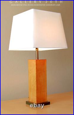 Rare! MID Century Modern Paul Evans Lamp! Gibbings Table Vtg Stiffel Wood 1950's