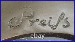 Rare! MID Century Modern Preiss Sculpture! Ice Skater Girl Bronze Large Art Gift