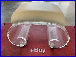 Rare MID Century Modern Scrolled Lucite Bench Or Vanity Stool