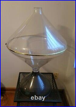 Rare MID Century Modern Terrarium Large Space Age Design Awesome Condition