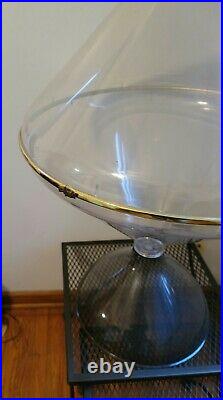 Rare MID Century Modern Terrarium Large Space Age Design Awesome Condition