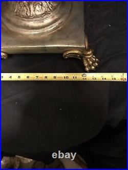 Rare Maitland Smith Claw Foot Silver Table Top Pineapple Knife/storage Box