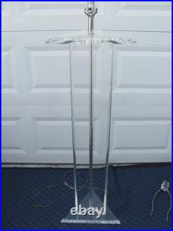 Rare Marlee Vintage Lucite Floor Lamp Mid-century Modern Ice Sculpture Style 61