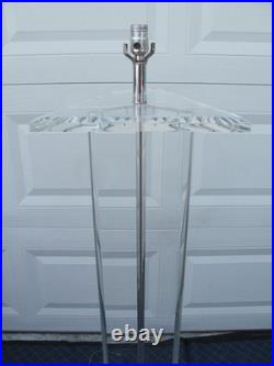 Rare Marlee Vintage Lucite Floor Lamp Mid-century Modern Ice Sculpture Style 61