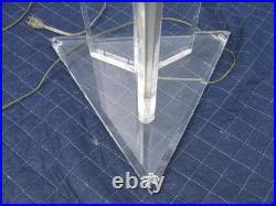Rare Marlee Vintage Lucite Floor Lamp Mid-century Modern Ice Sculpture Style 61