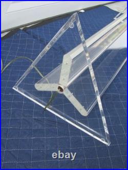 Rare Marlee Vintage Lucite Floor Lamp Mid-century Modern Ice Sculpture Style 61