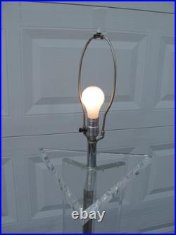 Rare Marlee Vintage Lucite Floor Lamp Mid-century Modern Ice Sculpture Style 61
