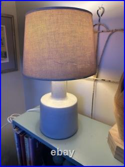 Rare Mcm Pair Marshall Studios Martz Pottery Table Lamps W Original Shades