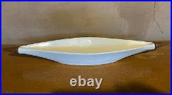 Rare Michael Lax CAPRI Raymor Bowl Mid Century Modern Porcelain Walnut MCM