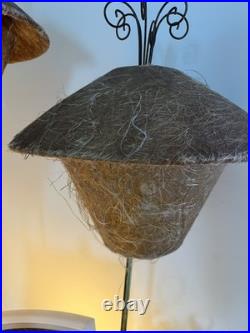 Rare Mid Century 1950s Moss Spinner Bell Girl Triple Lamp Light Up Lucite Base