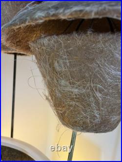 Rare Mid Century 1950s Moss Spinner Bell Girl Triple Lamp Light Up Lucite Base