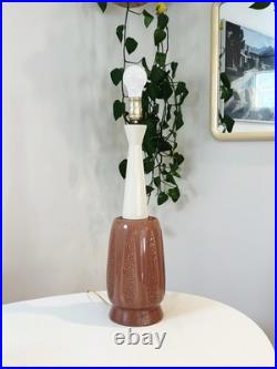 Rare Mid Century Bitossi Style Ceramic Lamp Italy