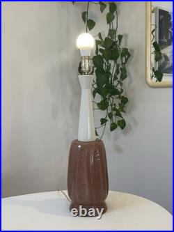 Rare Mid Century Bitossi Style Ceramic Lamp Italy