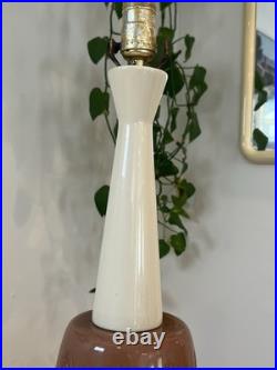 Rare Mid Century Bitossi Style Ceramic Lamp Italy
