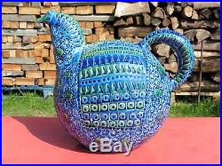 Rare Mid Century Italian Ceramic Rimini Blue Horse era Bitossi Raymor Aldo Londi