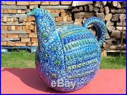 Rare Mid Century Italian Ceramic Rimini Blue Horse era Bitossi Raymor Aldo Londi