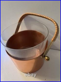 Rare Mid Century Modern 1950s Swedish Ice Bucket by Gunnar Ander Ystad Metall 4