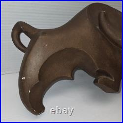 Rare Mid Century Modern Austin Sculpture Bull By Alexander Danel Signed RARE