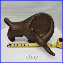 Rare Mid Century Modern Austin Sculpture Bull By Alexander Danel Signed RARE