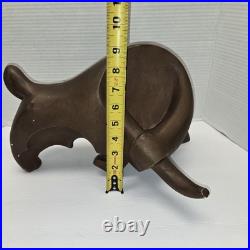 Rare Mid Century Modern Austin Sculpture Bull By Alexander Danel Signed RARE