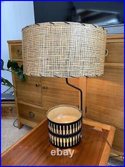 Rare Mid Century Modern Bilt Rite 1950's TV Lamp Light Bowl Planter