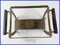Rare Mid Century Modern Copper Brass Polar Stainless Chafing Dish Warmer Stand