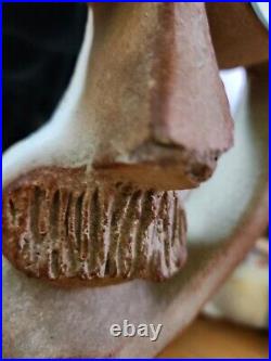 Rare Mid Century Modern David Gill Bennington Pottery Man Bowler Hat Sculpture Rare Mid Century Modern David Gill Bennington Pottery Man Bowler Hat Sculpture