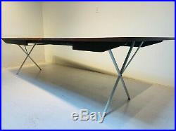 Rare Mid Century Modern Early George Nelson for Herman Miller Rosewood X-Leg Din