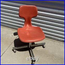 Rare Mid Century Modern Eck-Adams Co Modernist Molded Fiber Glass Desk Chair 29