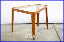 Rare Mid Century Modern Ed Wormley Dunbar Trapezoid Glass Side Table