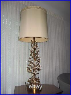 Rare Mid-Century Modern Elegant Vintage Designer MARBRO Lamp with Original Shade