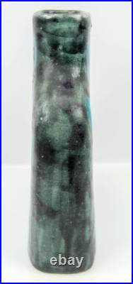 Rare Mid Century Modern Guido Gambone Abstract Pottery Art Vase Italy Signed