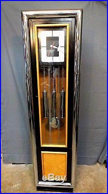 Rare Mid-Century Modern Howard Miller George Nelson Grandfather Clock Model 623