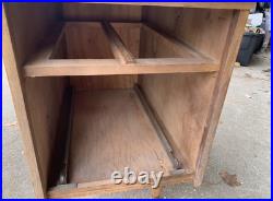 Rare Mid Century Modern Kidney Shaped Desk Walnut Topped