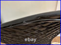 Rare Mid Century Modern Lounge Diamond Chair Harry Bertoia Knoll Black with Top