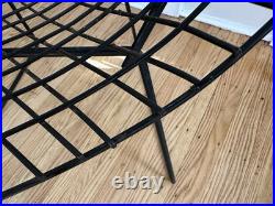 Rare Mid Century Modern Lounge Diamond Chair Harry Bertoia Knoll Black with Top