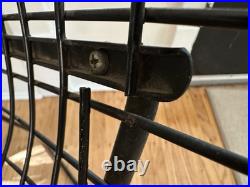 Rare Mid Century Modern Lounge Diamond Chair Harry Bertoia Knoll Black with Top