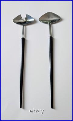 Rare Mid Century Modern Pierre Forssell Gense Sweden Stainless Serving Utensils