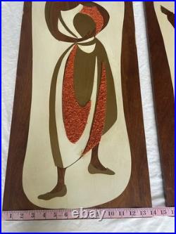 Rare Mid-Century Modern Popcorn Pair LARGE 1963 Empire Art Products NY- MCM