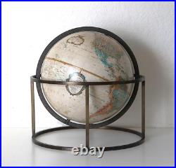 Rare Mid Century Modern Replogle World Globe Manner of Paul McCobb 12 Desktop