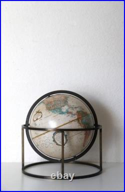 Rare Mid Century Modern Replogle World Globe Manner of Paul McCobb 12 Desktop