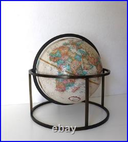 Rare Mid Century Modern Replogle World Globe Manner of Paul McCobb 12 Desktop