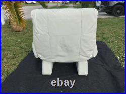 Rare Mid Century Modern Retro Rolf Benz Cy Mann Designs White Recliner Armchair