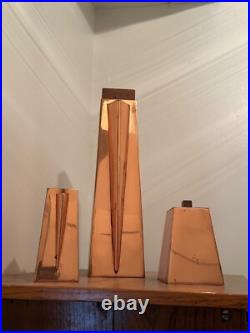 Rare Mid Century Modern SPV Denmark Copper & Teak 3pc Coffee/Tea Set Rare Mid Century Modern SPV Denmark Copper & Teak 3pc Coffee/Tea Set