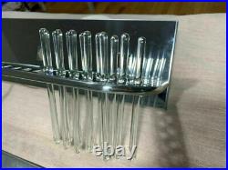Rare Mid-Century Modern Vanity Light with Chrome and Glass Rods by Lightolier Rare Mid-Century Modern Vanity Light with Chrome and Glass Rods by Lightolier