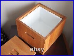 Rare Mid-Century Modern ddc Design Dynamics Corporation Wood Ice Bucket