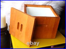 Rare Mid-Century Modern ddc Design Dynamics Corporation Wood Ice Bucket