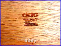 Rare Mid-Century Modern ddc Design Dynamics Corporation Wood Ice Bucket